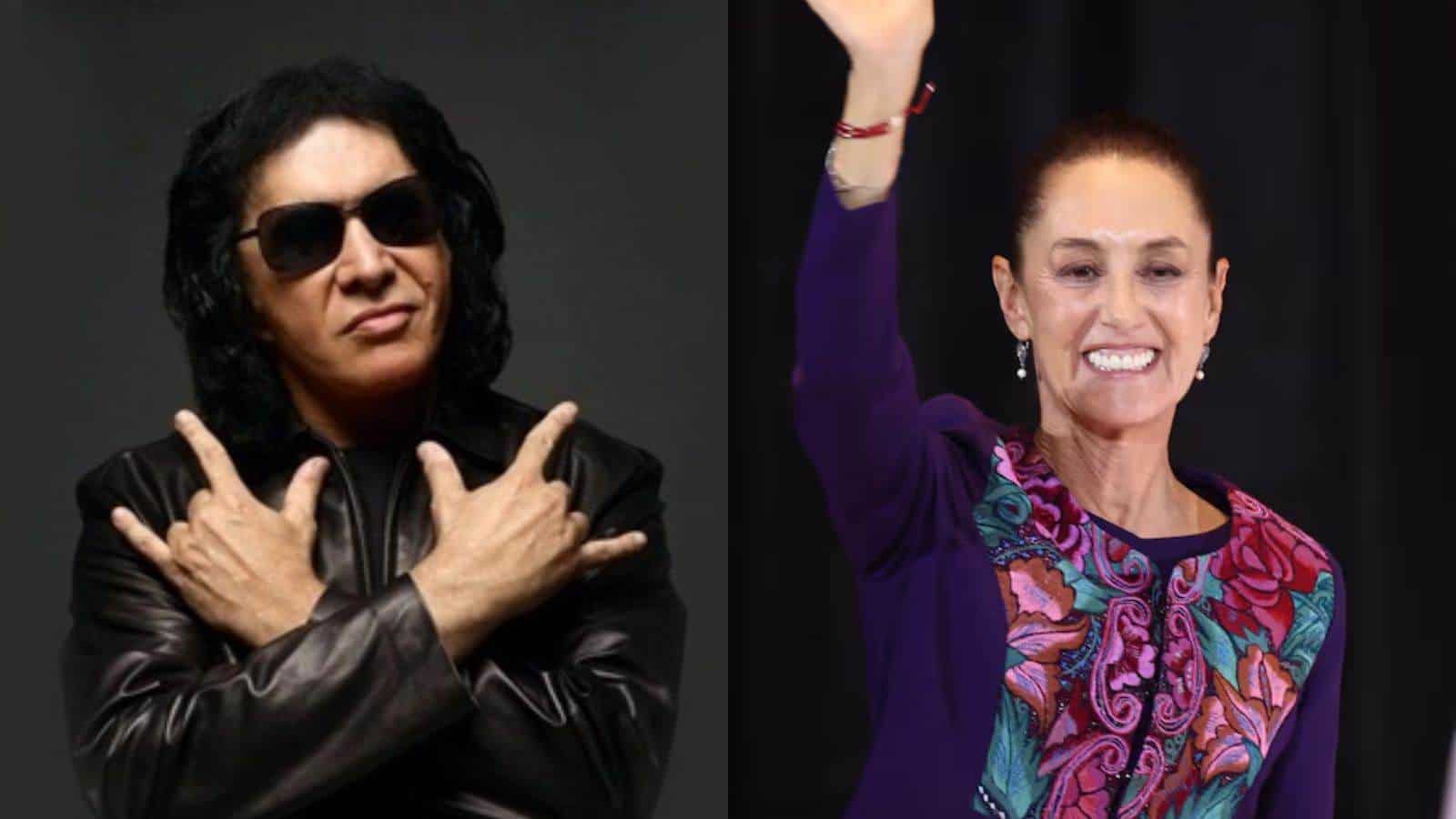 Gene Simmons agradece a Sheinbaum por ayuda en los incendios de California