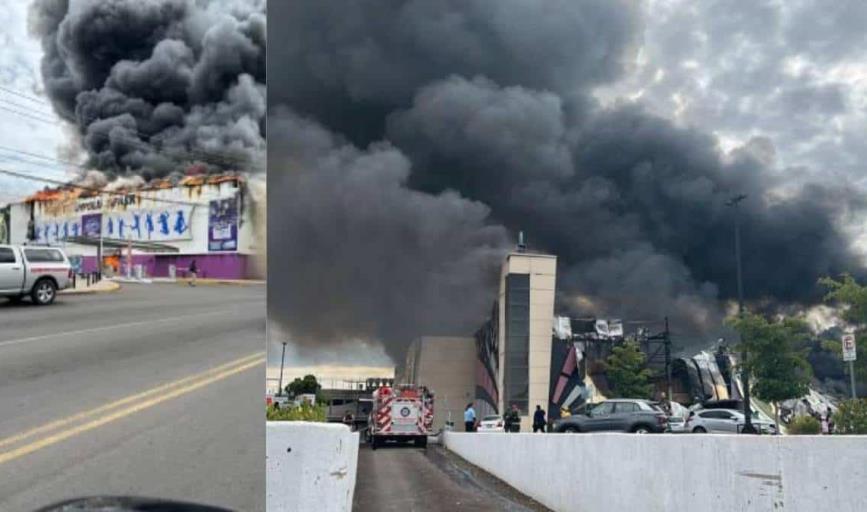 Se incendia famoso casino en Culiacán, Sinaloa