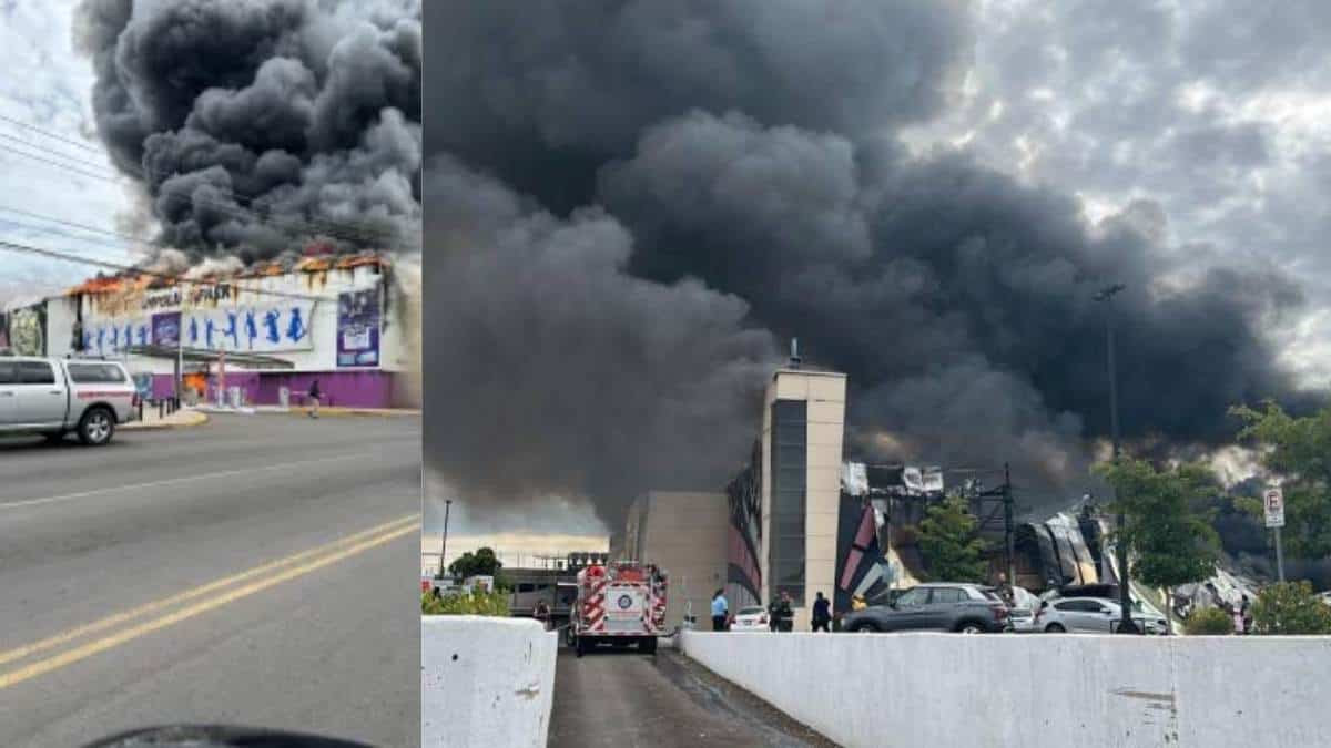 Se incendia famoso casino en Culiacán, Sinaloa