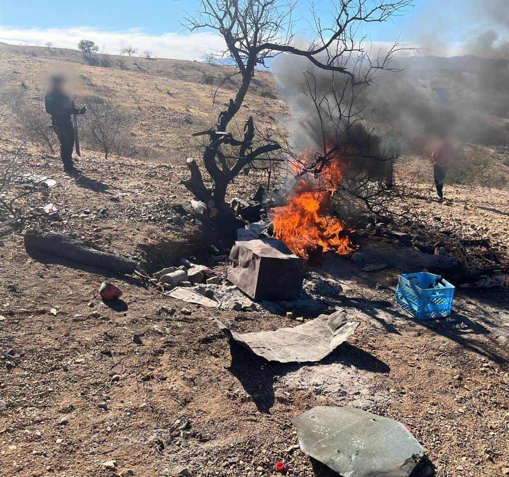 Autoridades destruyen narco campamento en Nogales