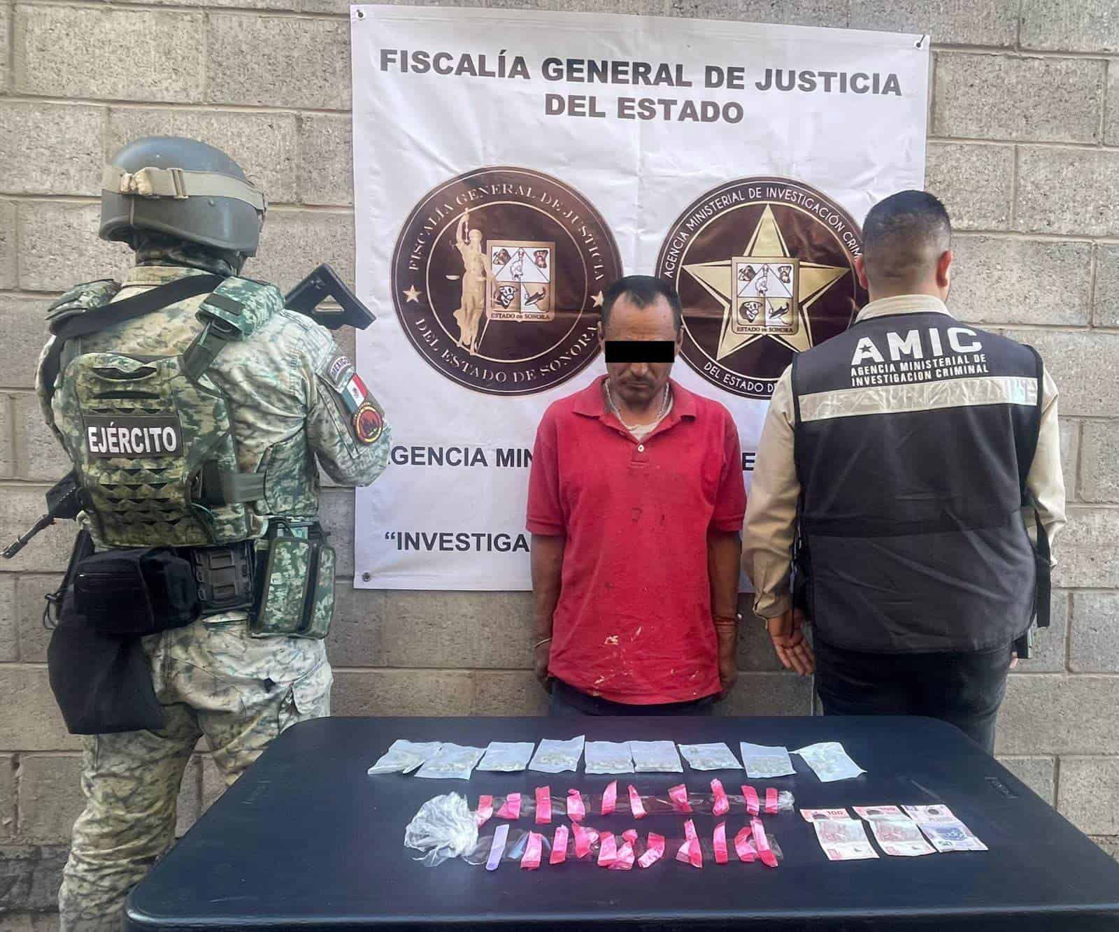 Tras cateo en Hermosillo, detienen a presunto narcomenudista