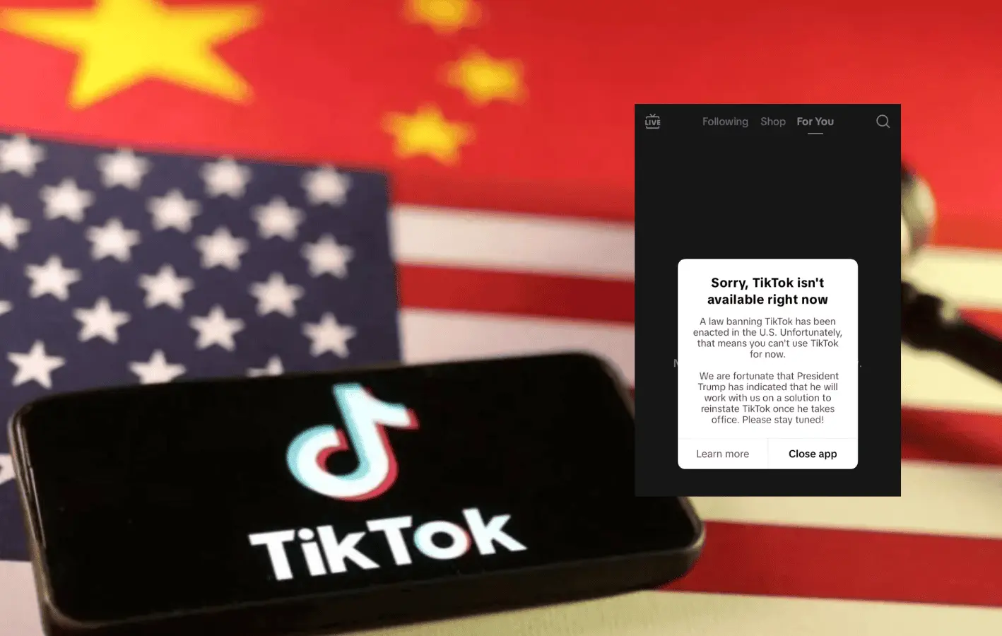 ÚLTIMA HORA: Tiktok ha sido cancelado en Estados Unidos.