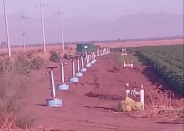 Agricultores del Mayo combaten el frío con calentones