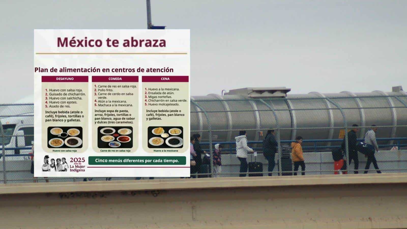 El menú para recibir a los migrantes mexicanos de Estados Unidos