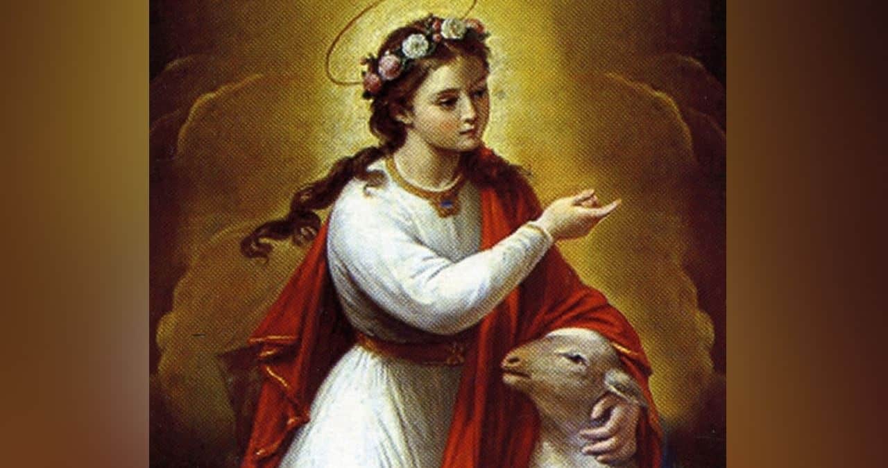 Santoral de hoy, 21 de enero: Santa Inés, patrona de las mujeres jóvenes, las novias y los jardineros