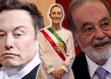 Sheinbaum responde a la polémica de Carlos Slim y Elon Musk