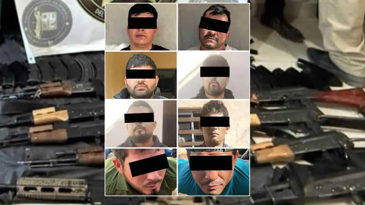 Capturan a once hombres armados en Caborca; tres son menores de edad