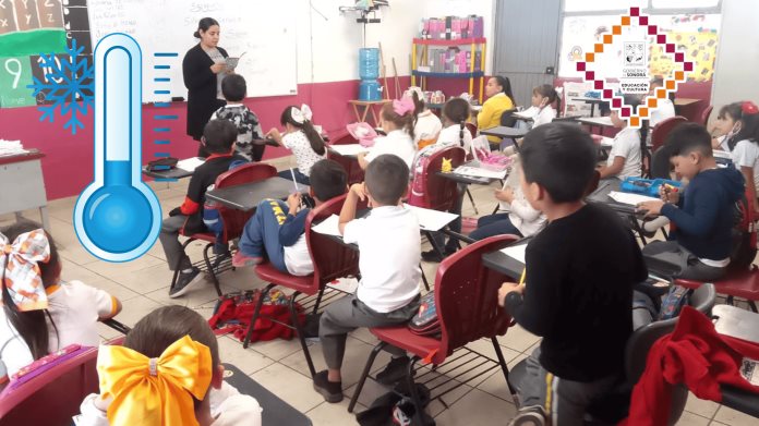 SEC: Modifican horario de clases en todo el estado por frente frío 25