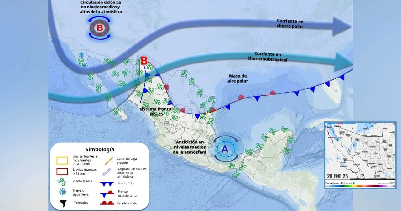 Clima en Sonora hoy 28 de enero: Dos frentes fríos congelarán al estado
