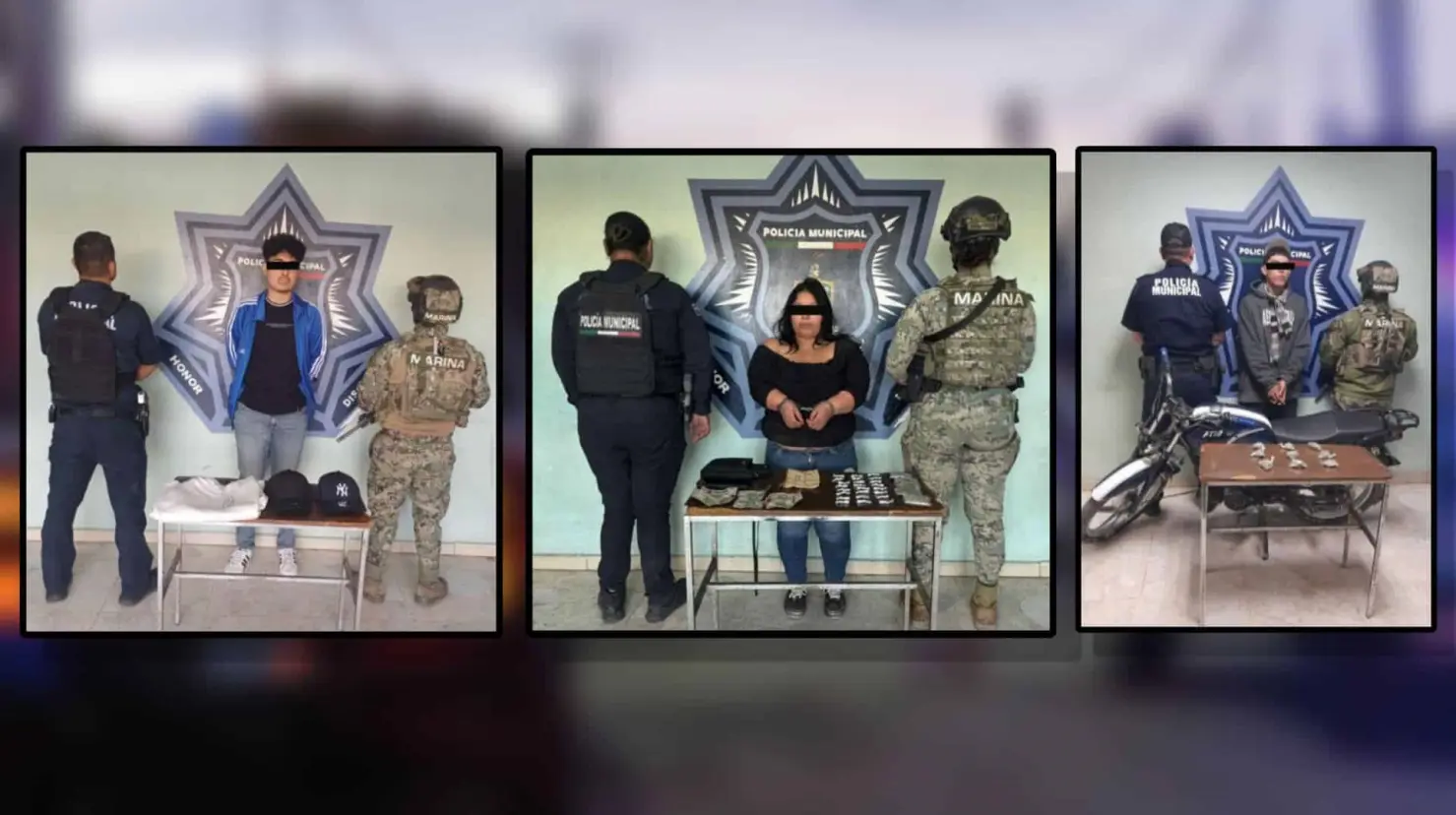 Detienen a tres personas durante operativos coordinados en Ciudad Obregón
