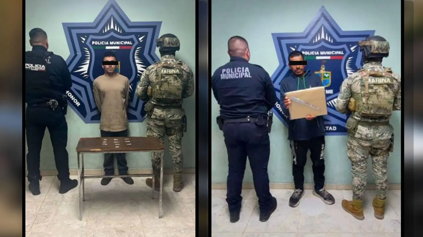 Capturan a dos hombres durante operativos en Ciudad Obregón