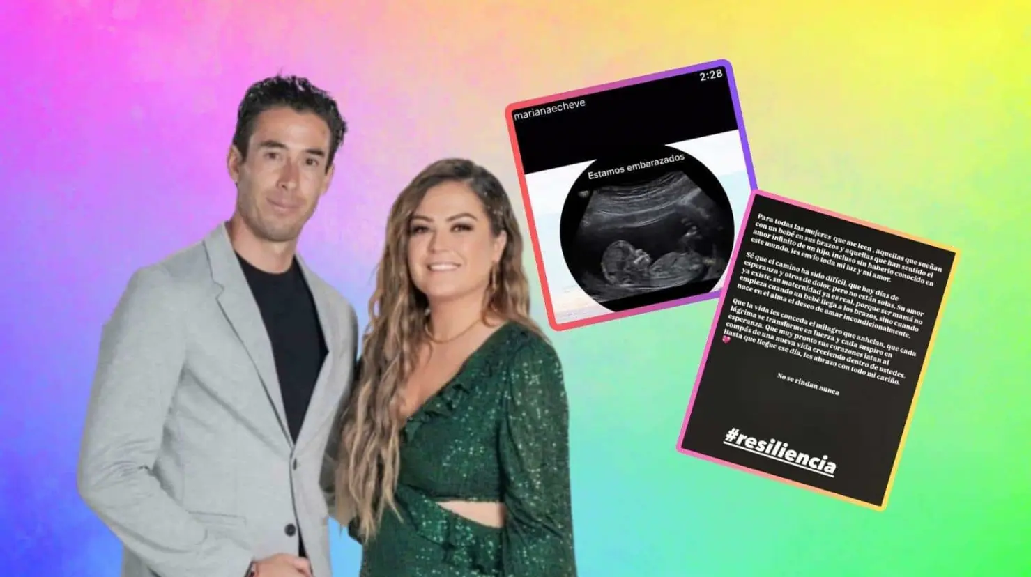 Mariana Echeverría anuncia su embarazo y revela que es un bebé arcoíris
