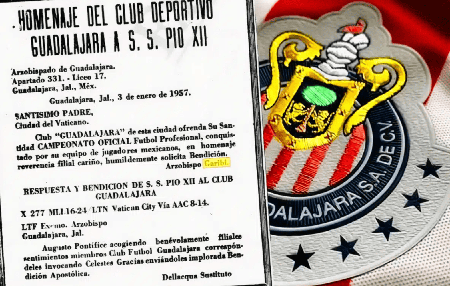 Chivas, único equipo que tiene la bendición de un Papa