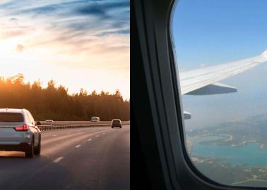 ¿Viajar en avión o por carretera? Esta es la opción más segura