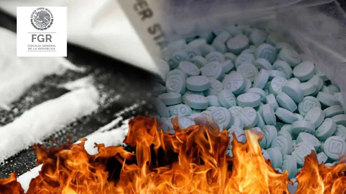 Queman más de 2 millones de pastillas de fentanilo; fueron aseguradas en Sonora y Baja California
