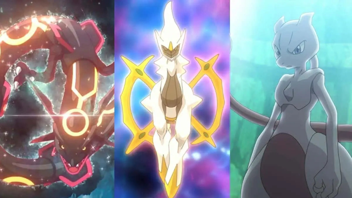 Los pokemon legendarios mas fuertes