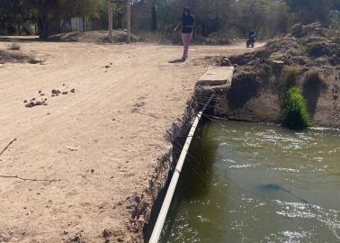 Puente de las Guayabas en Etchojoa cerca de colapsar