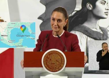 Gobierno de Sheinbaum podría demandar a Google por cambiar el nombre del Golfo de México