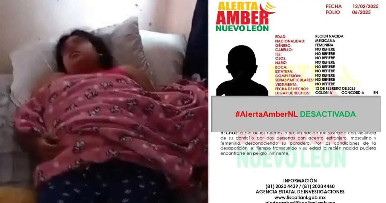 Desactivan Alerta Amber: no hubo robo de bebé en Nuevo León; joven fingió su embarazo  | VIDEO