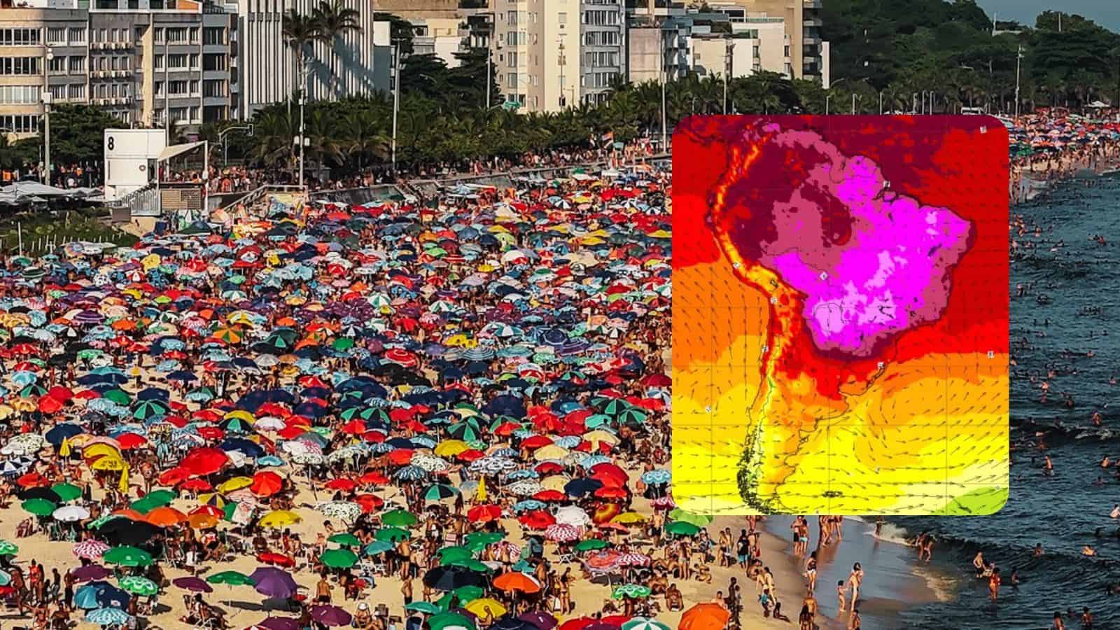 ¡Calor extremo en Brasil! Alcanzan nuevo récord con temperaturas de 60°C