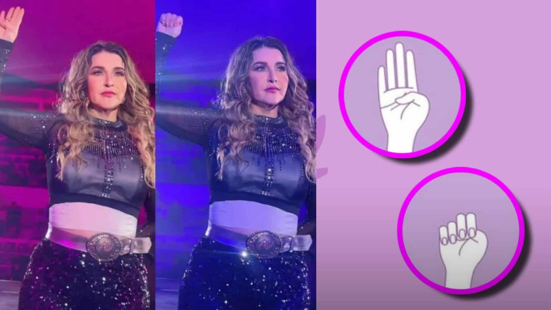 ¿Cuál es el origen de la Señal de Auxilio que hizo Alicia Villarreal en su concierto?