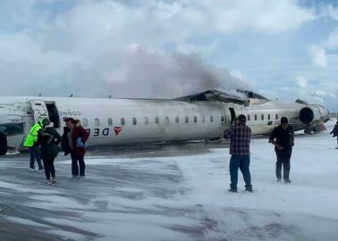 VIDEO | Así fue el vuelco e incendio del avión de Delta en Canadá