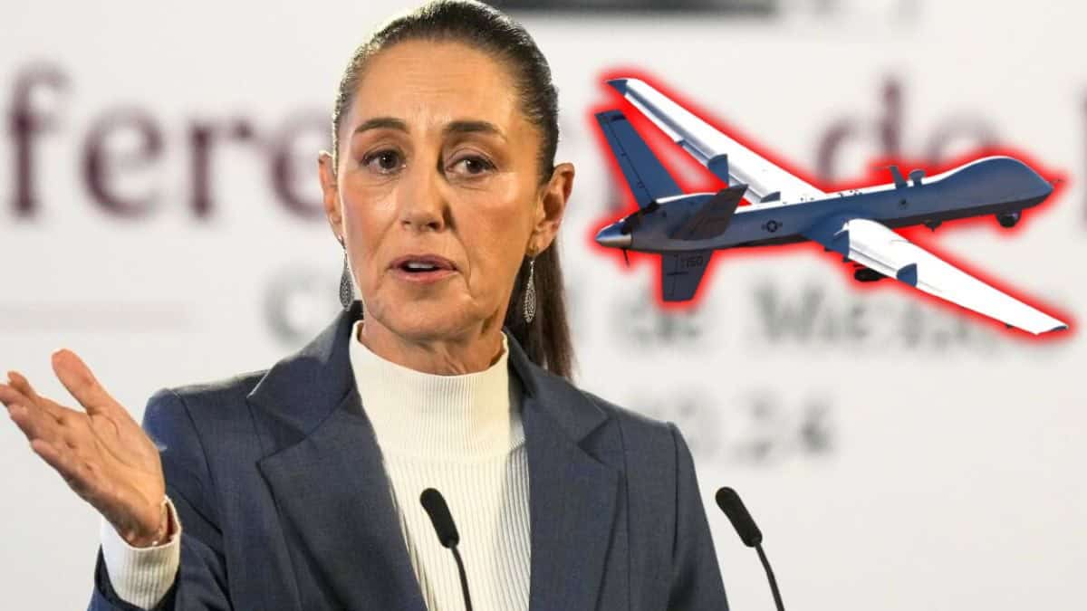 No hay nada ilegal: Sheinbaum explica los vuelos de drones de Estados Unidos en México