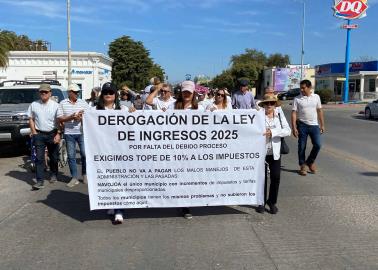 Navojoenses salen a las calles por segunda vez en rechazo a incremento al predial