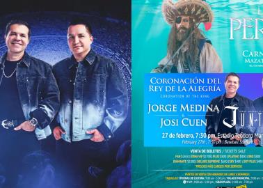 Jorge Medina y Josi Cuen cancelan presentación de Juntos en el Carnaval de Mazatlán 2025