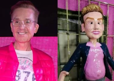 Crean piñata de Daniel Bisogno con polémico mensaje