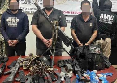 Detienen a tres con arsenal en San José de Bácum