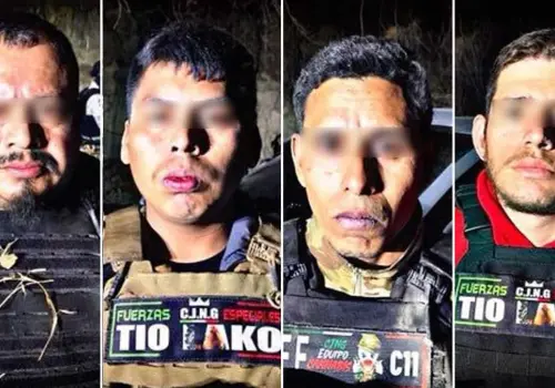 Capturan a cuatro presuntos generadores de violencia en Jalisco, entre ellos 2 exmarinos