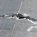 Se levantan losas de concreto en crucero  vial de Ciudad Obregón