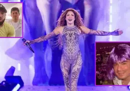 Alfredo Olivas, un fan más de Shakira: aparece en su concierto con una peluca morada |VIDEO