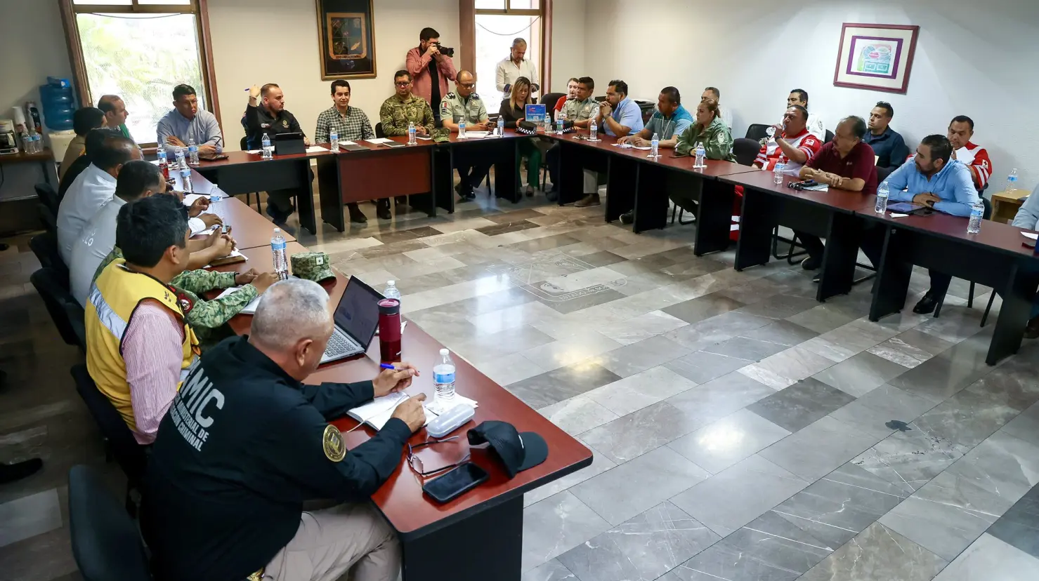 Participará la Mesa Estatal de Seguridad, como Secretaría de Defensa Nacional (Sedena), Secretaría de Marina, Guardia Nacional, Policía Municipal, Agencia Ministerial de Investigación Criminal (AMIC) y Fiscalía General de la República (FGR)