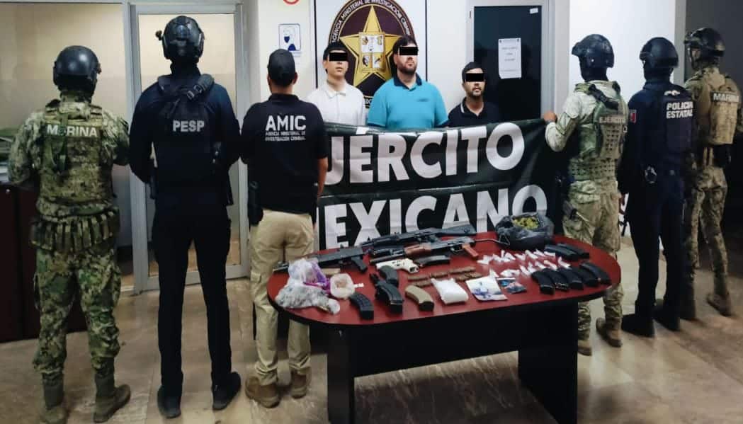 Confirman tres detenidos durante cateo en Ciudad Obregón