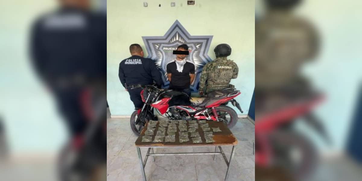 Detienen a sujeto con droga en el Centro de Ciudad Obregón