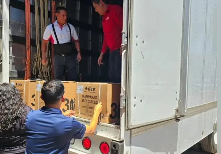 Recibe INE en Cajeme material electoral