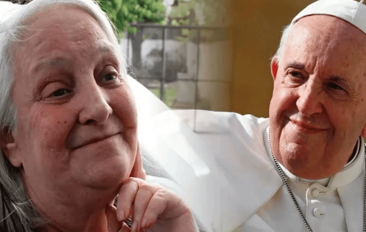 Así se enteró María Elena, hermana del Papa Francisco, de la muerte del Pontífice