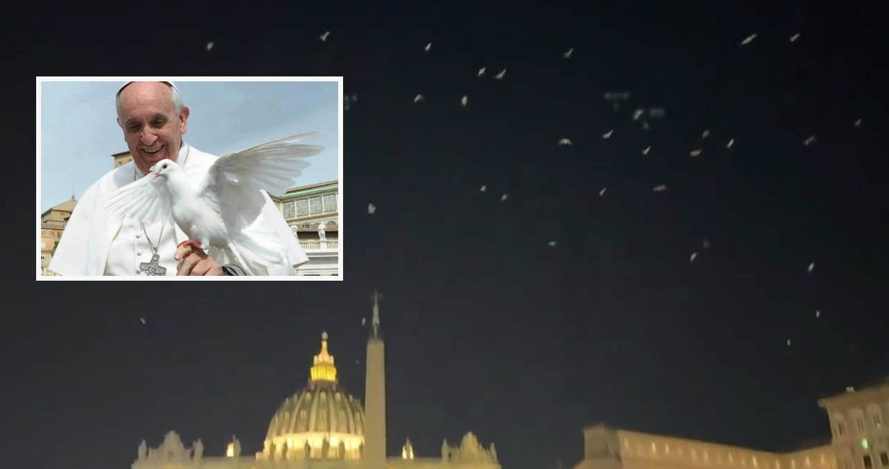 Palomas blancas vuelan sobre el Vaticano en el último adiós al Papa Francisco | VIDEOS
