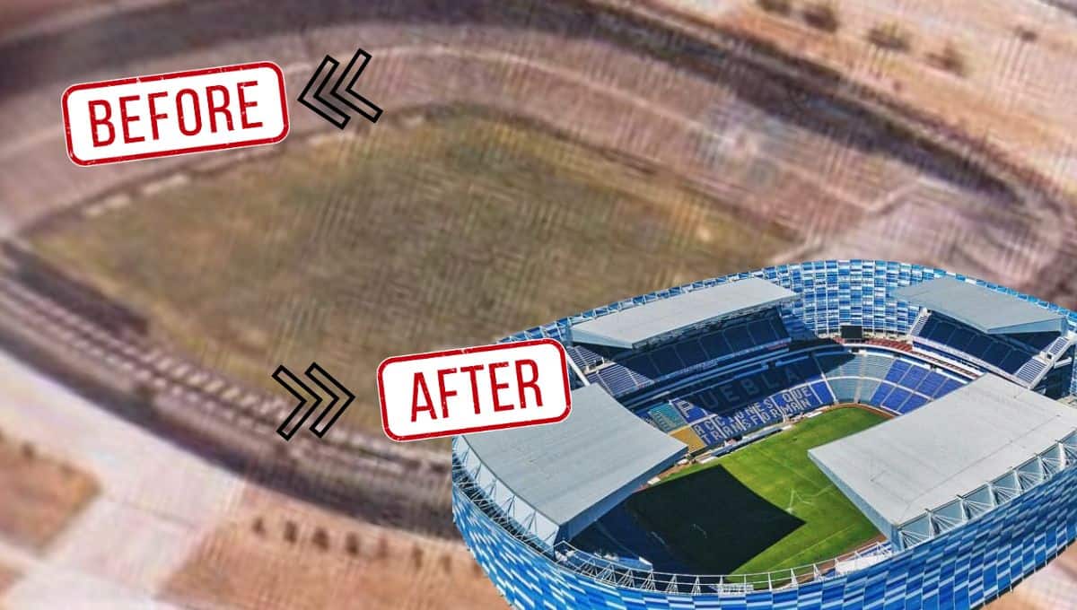 Así se veía el Estadio Cuauhtémoc de Puebla cuando se inauguró en 1968 | FOTOS