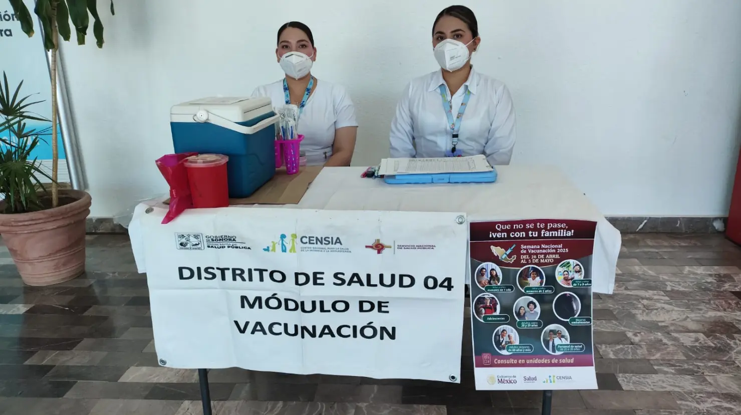 Instalan puesto de vacunación en Aeropuerto de Ciudad Obregón