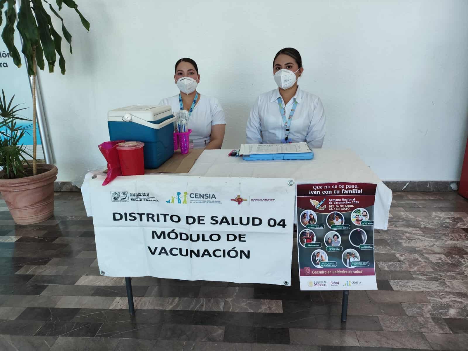 Instalan puesto de vacunación en Aeropuerto de Ciudad Obregón