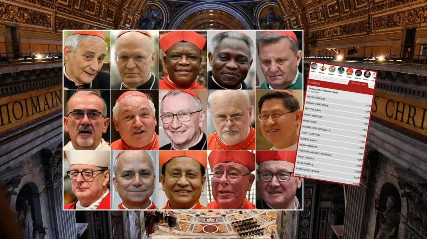 Del cónclave a la casa de apuestas ¿Quiénes son los favoritos para ser el próximo Papa?