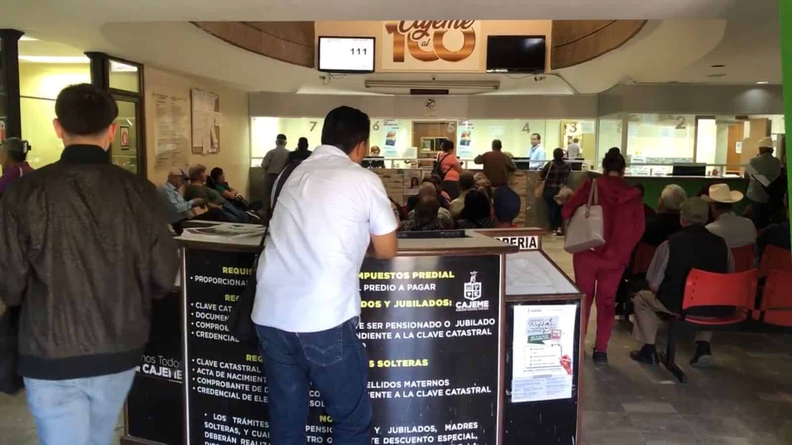 Cajemenses siguen sin pagar prediales