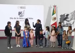 Sheinbaum celebra a las infancias en el Día de la Niña y el Niño desde Palacio Nacional