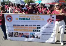 Exigen trabajadores del Mayo semana de 40 horas