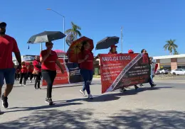 En el Día del Trabajo, Magisterio en Navojoa alza la voz contra la Ley del Issste