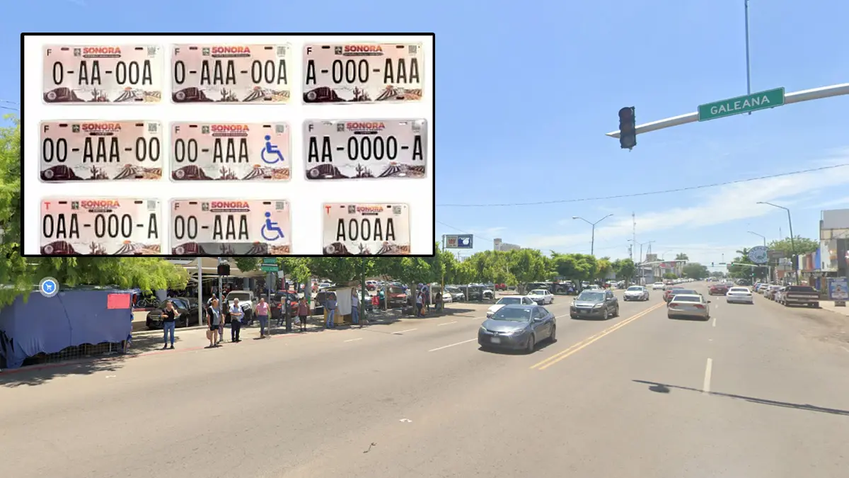Placas vehiculares con nuevo diseño entrarán en vigor en Sonora la semana entrante
