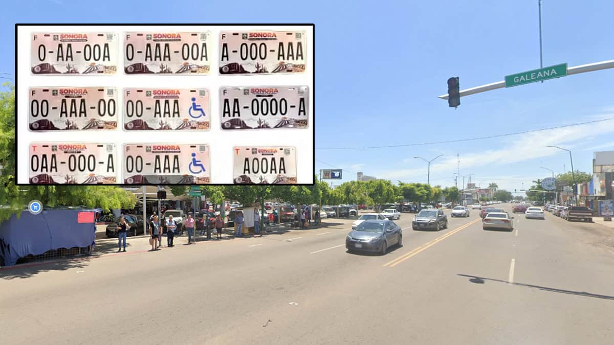Placas vehiculares con nuevo diseño entrarán en vigor en Sonora la semana entrante